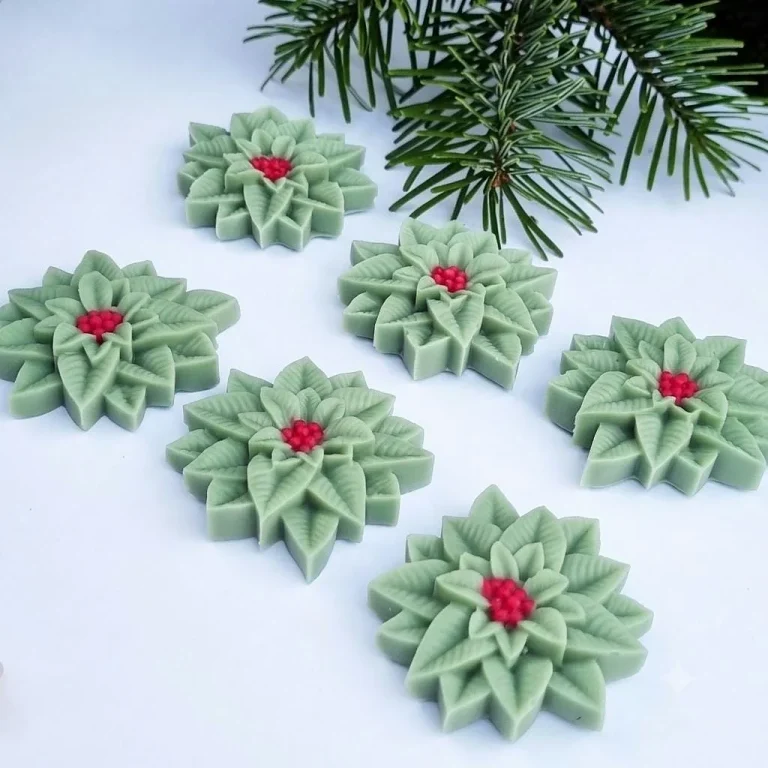 Dimalight 6 Christmas Poinsettia Wax Melts – product photo 1